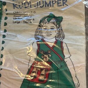 Green and Red Child's Holiday Jumper kit